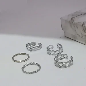 Pack of 5 rings