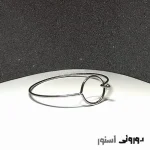 بنگل نقره ای مدل دایره