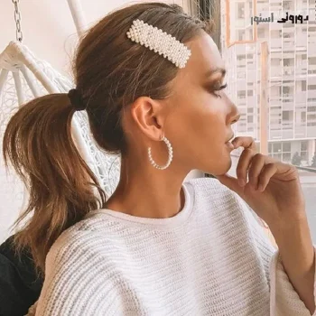 گیره پنس مرواریدی مستطیلی
