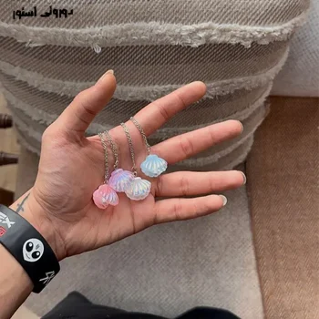 گردنبند صدف رنگی