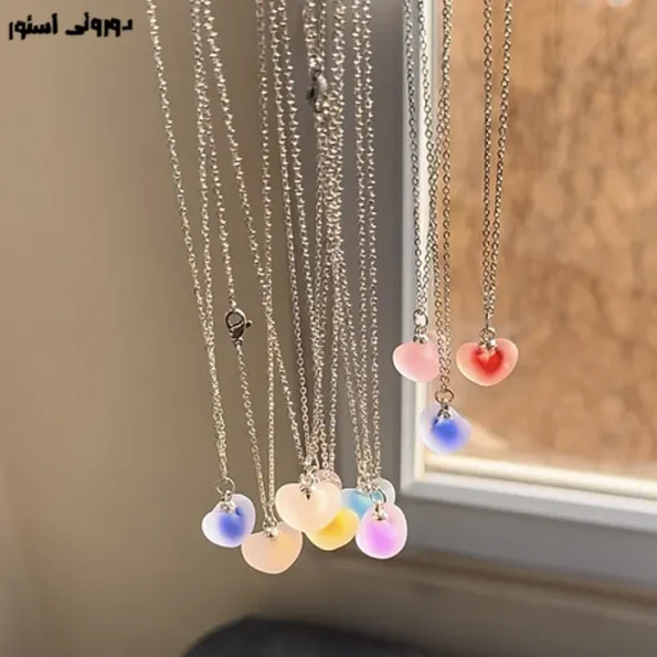 گردنبند پاستیلی قلب