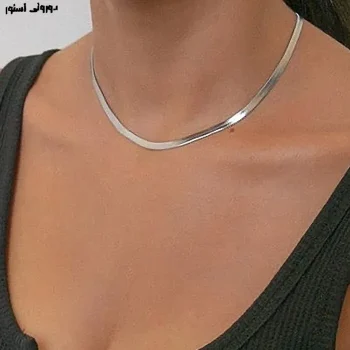 گردنبند ماری نقره ای