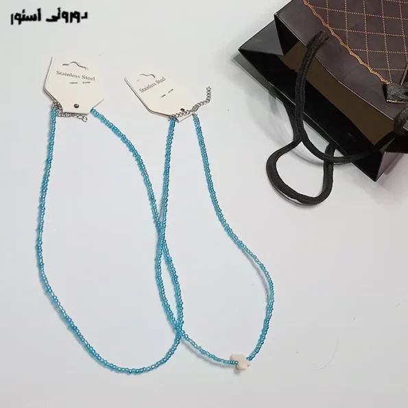 گردنبند مونجوق شیشه‌ای