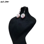 گوشواره فانتزی مدل دنات بنفش