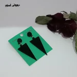 گوشواره پلکسی طرح مثلثی