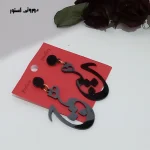 گوشواره پلکسی طرح هیچ مشکی