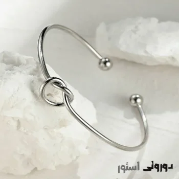 بنگل قلب نقره ای